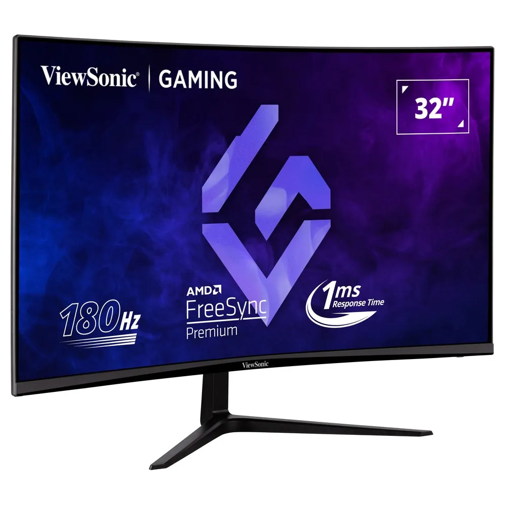 Monitor ViewSonic VX3218C-2K - 31,5"/2560x1440 (QHD)/165Hz/zakrzywiony/VA/FreeSync/1 ms/Czarny
