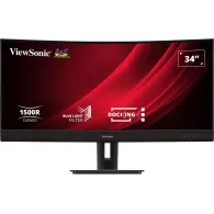 Monitor ViewSonic VG3456C VS19216 - 34"/3440x1440 (UWQHD)/100Hz/21:9/zakrzywiony/VA/5 ms/Czarno-srebrny