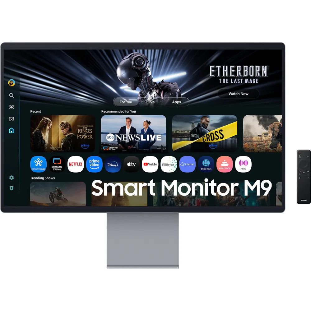 Monitor Samsung Smart M9 M90SF LS32FM900SUXDU - 32"/3840x2160 (4K)/OLED/0,03 ms/pivot/kamera/USB-C/Srebrny