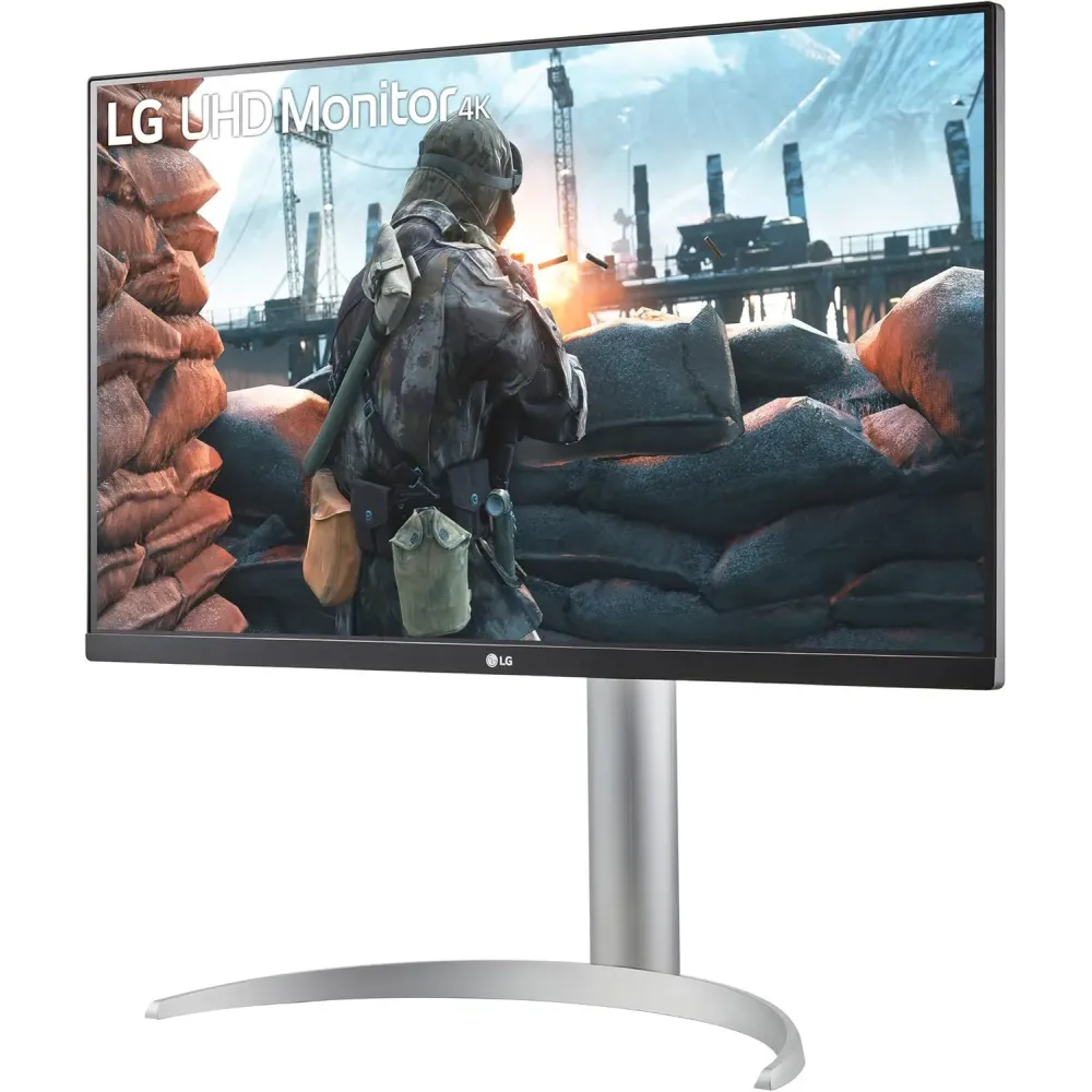 Monitor LG 27UP650P-W - 27"/3840x2160 (4K)/60Hz/IPS/HDR/5 ms/Czarno-srebrne - zdjęcie