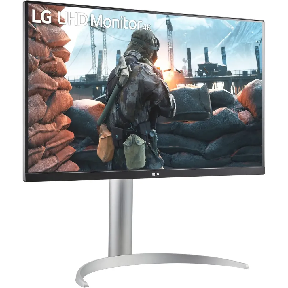 Zdjęcie produktu Monitor LG 27UP650P-W - 27"/3840x2160 (4K)/60Hz/IPS/HDR/5 ms/Czarno-srebrne