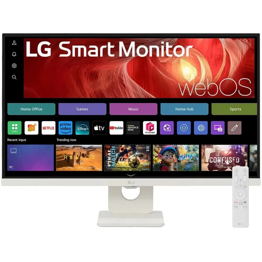 Monitor LG Smart 27U731SA-W.AEU - 27"/3840x2160 (4K)/60Hz/IPS/HDR/5 ms/USB-C/Biały - zdjęcie
