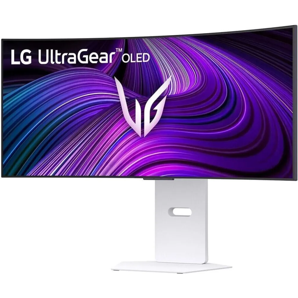 Monitor LG UltraGear OLED 34GX90SA-W - 34"/3440x1440 (UWQHD)/240Hz/21:9/zakrzywiony/OLED/HDR - zdjęcie