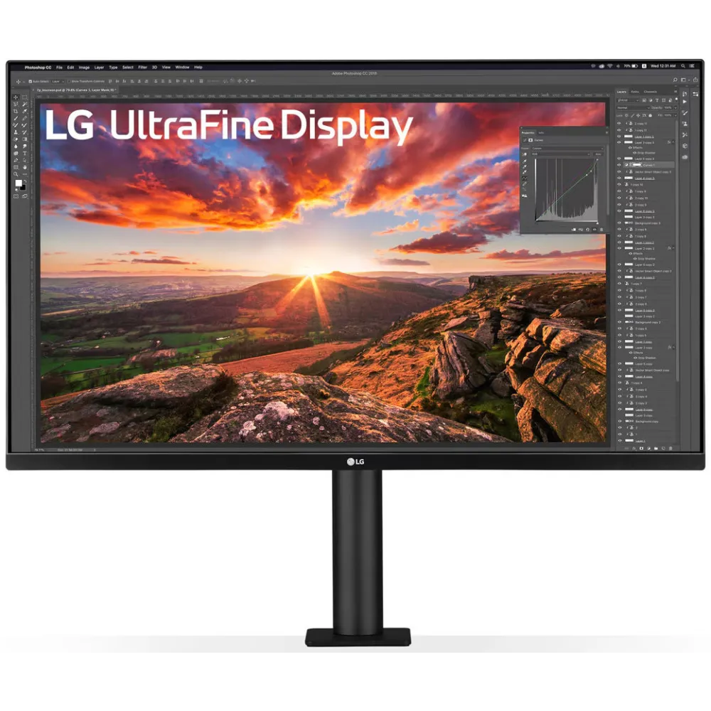 Monitor LG Ergo 32UN880K-B - 31,5"/3840x2160 (4K)/60Hz/IPS/HDR/5 ms