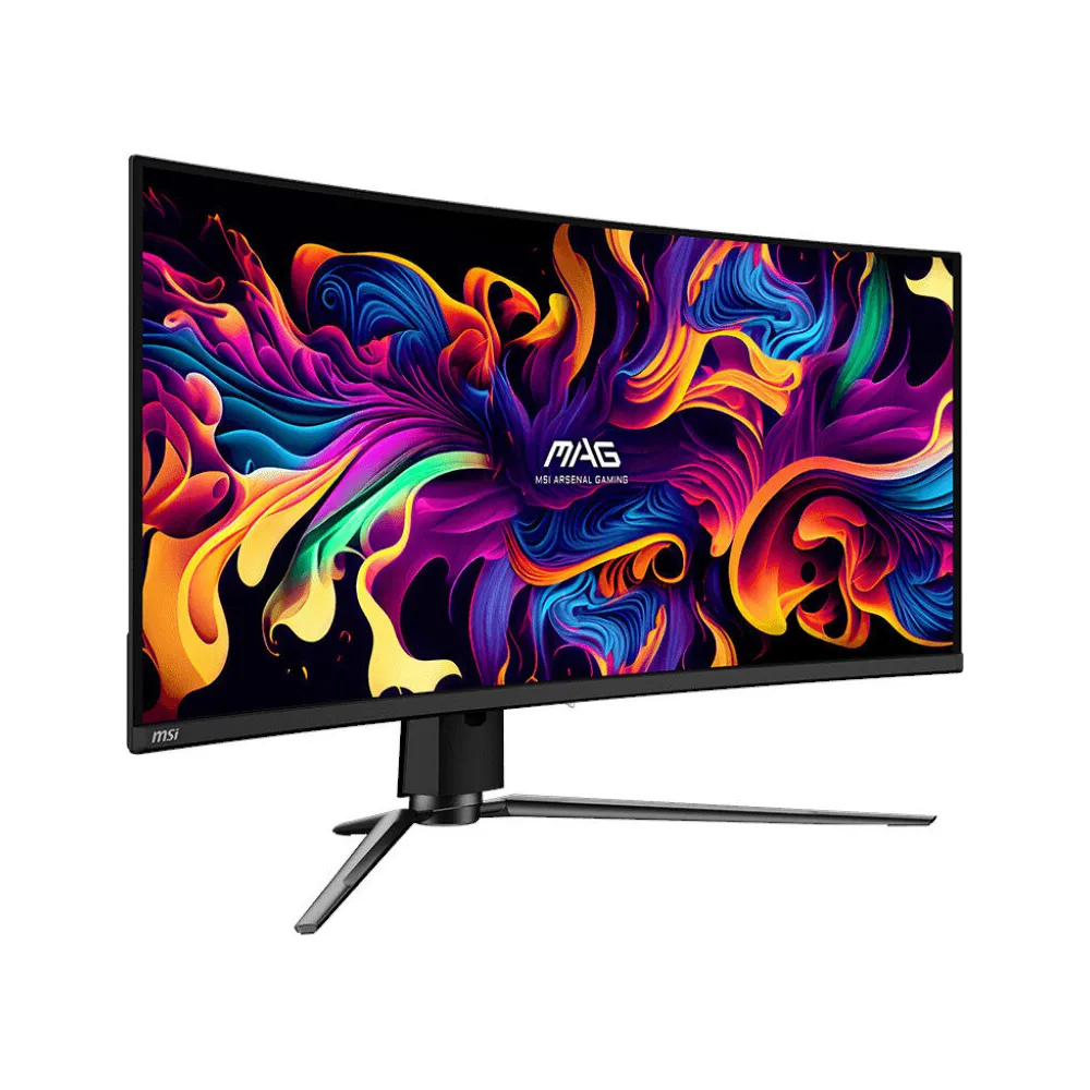 Monitor MSI MAG 341CQP QD-OLED - 34"/3440x1440 (UWQHD)/175Hz/21:9/zakrzywiony/QD OLED/0,03 ms/USB-C/Czarny - zdjęcie