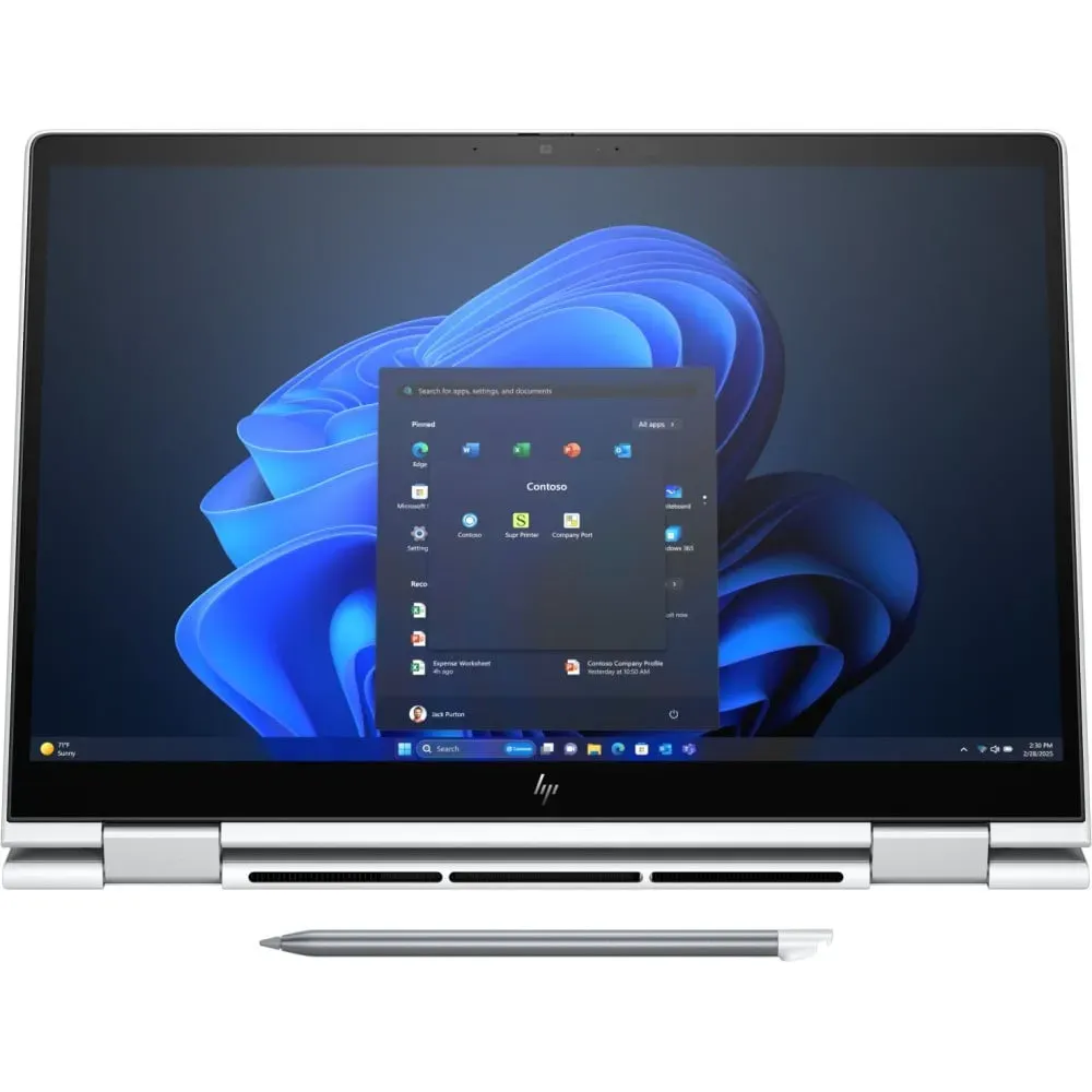 Laptop HP EliteBook 8 Flip G1i 13 C51MP9ET - Core Ultra 7 255U/13" WUXGA IPS dotykowy/RAM 16GB/SSD 4TB/Srebrny/Windows 11 Pro - zdjęcie