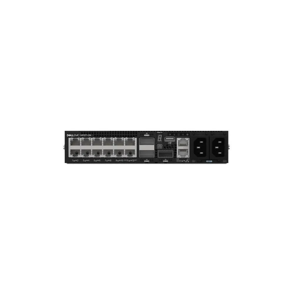 Switch zarządzalny Dell S-Series EMC PowerSwitch S4112T-ON 210-AOYW - L2/L3, 1U, 12 x 10GBase-T, 3 x 100GbE QSFP28