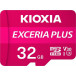 Karta pamięci KIOXIA Exceria Plus MicroSDHC 32 GB Class 10 UHS-I/U3 A1 V30 LMPL1M032GG2 - Różowa