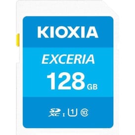 Karta pamięci KIOXIA Exceria SDXC 128 GB Class 10 UHS-I/U1 LNEX1L128GG4 - Biała, Niebieska