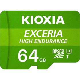 Karta pamięci KIOXIA Exceria High Endurance MicroSDXC 64 GB UHS-I Class 10 LMHE1G064GG2 - zdjęcie poglądowe 1