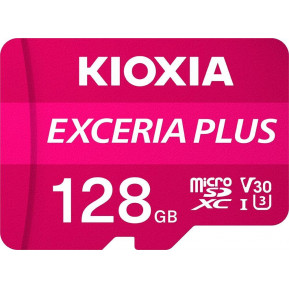Karta pamięci KIOXIA Exceria Plus MicroSDXC 128 GB Class 10 UHS-I, U3 A1 V30 LMPL1M128GG2 - zdjęcie poglądowe 1