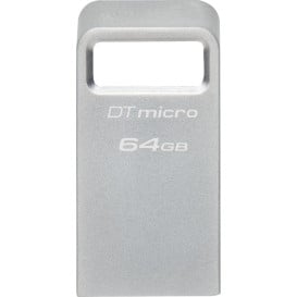 Pendrive Kingston DataTraveler Micro Gen 2 64 GB DTMC3G2/64GB - Kolor srebrny