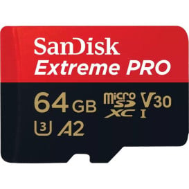 Karta pamięci SanDisk microSDXC Extreme Pro 64GB SDSQXCU-064G-GN6MA - Czarna, Czerwona