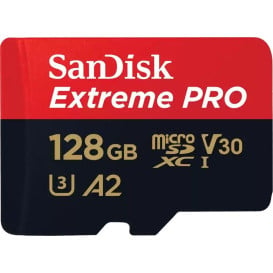 Karta pamięci SanDisk microSDXC Extreme Pro 128GB SDSQXCD-128G-GN6MA - Czerwona, Czarna