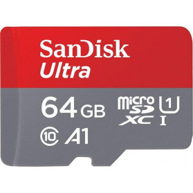 Karta SanDisk Ultra MicroSDXC 64 GB Class 10 UHS-I, U1 A1 + adapter SDSQUA4-064G-GN6MA - zdjęcie poglądowe 1