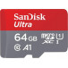 Karta SanDisk Ultra MicroSDXC 64 GB Class 10 UHS-I/U1 A1 + adapter SDSQUA4-064G-GN6MA - Czerwona, Szara