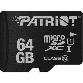 Karta pamięci Patriot LX Series MicroSDXC 64GB Class V30 PSF64GMDC10 - Czarna