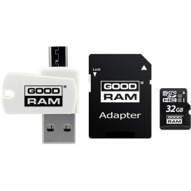 Karta GoodRAM All in One MicroSDHC 16 GB Class 10 UHS-I/U1 M1A4-0160R12 - Czarna, Biała