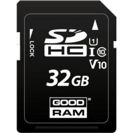 Karta pamięci GoodRAM S1A0 SDHC 32 GB Class 10 UHS-I/U1 V10 S1A0-0320R12 - Czarna