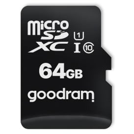 Karta pamięci GoodRAM S1A0 MicroSDXC 64 GB Class 10 UHS-I S1A0-0640R12 - Czarna