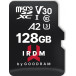 Karta pamięci GoodRAM IRDM M2AA MicroSDXC 128 GB Class 10 UHS-I/U3 A2 V30 IR-M2AA-1280R12 - Czarna