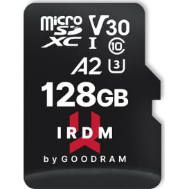 Karta pamięci GoodRAM IRDM M2AA MicroSDXC 128 GB Class 10 UHS-I/U3 A2 V30 IR-M2AA-1280R12 - Czarna