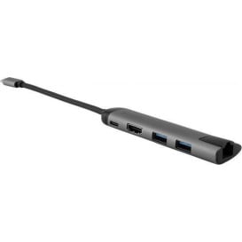 Stacja dokująca Verbatim Multi Port USB-C 49141 - Kolor grafitowy