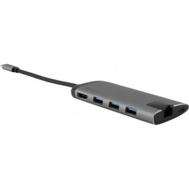 Replikator portów Verbatim Koncentrator wieloportowy USB-C 49142 - Kolor grafitowy