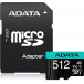 Karta pamięci ADATA Premier Pro MicroSDXC 512 GB Class 10 AUSDX512GUI3V30SA2-RA1 - Czarna