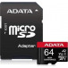 Karta pamięci ADATA High Endurance MicroSDXC 64 GB Class 10 AUSDX64GUI3V30SHA2-RA1 - Czarna