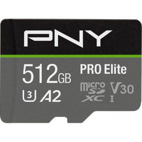 Karta pamięci PNY PRO Elite MicroSDXC 512 GB Class 10 P-SDUX512U3100PRO-GE - zdjęcie poglądowe 1