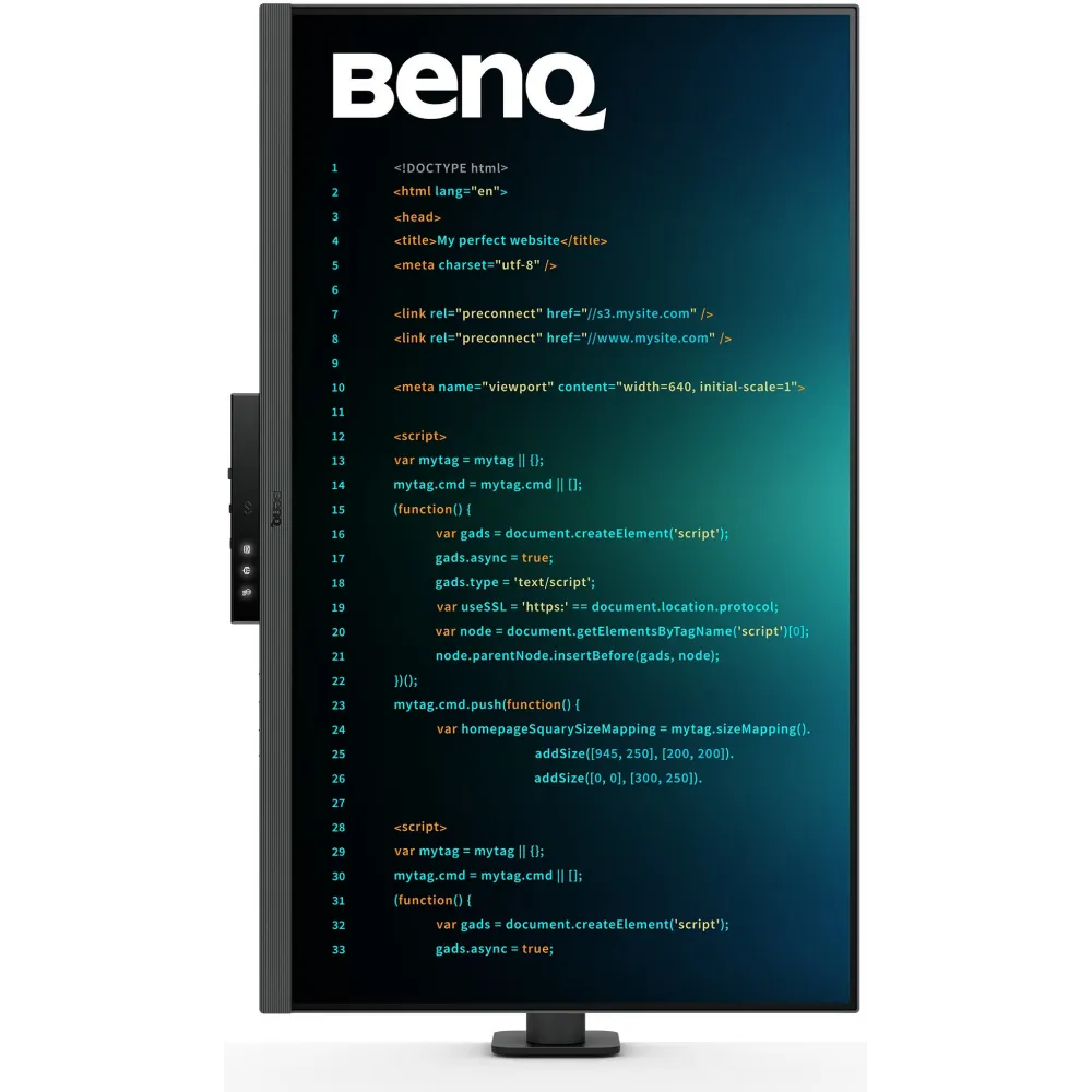 Zdjęcie produktu Monitor Benq RD320UA 9H.LMTLA.TBE - 31,5"/3840x2160 (4K)/60Hz/IPS/HDR/5 ms/pivot/Czarno-szary