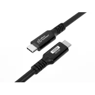 Kabel MicroConnect Premium USB-C USB3.2CC2 - USB-C 3.2 Gen 2x2, PD 100W, 20Gbps, 4K 60Hz, 2 m, Czarny
