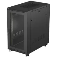Szafa rack 19" 22U Lanberg FF01-6022-23B - 600 x 1200 x 1000 mm, drzwi perforowane