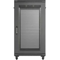 Szafa rack 19" 22U Lanberg FF01-6022-23B - 600 x 1200 x 1000 mm, drzwi perforowane