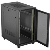 Szafa rack 19" 22U Lanberg FF01-6022-23B - 600 x 1200 x 1000 mm, drzwi perforowane