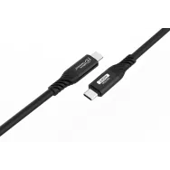 Kabel MicroConnect USB4 USB-C USB4CC1-240W-80GBPS - USB4, 50 cm, 80Gbps, 8K 60Hz, 240W, Czarny