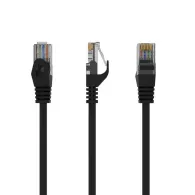 Patchcord Gembird PP6U-0.5M/BK - kat. 6, UTP, 50 cm, Czarny