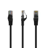 Patchcord Gembird PP6U-0.25M/BK - kat. 6, UTP, 25 cm, Czarny