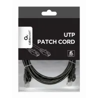 Patchcord Gembird PP6U-10M/BL - kat. 6, UTP, 10 m, Czarny