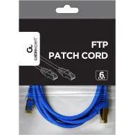 Patchcord Gembird PP6U-1M/B - kat. 6, UTP, 1 m, Niebieski