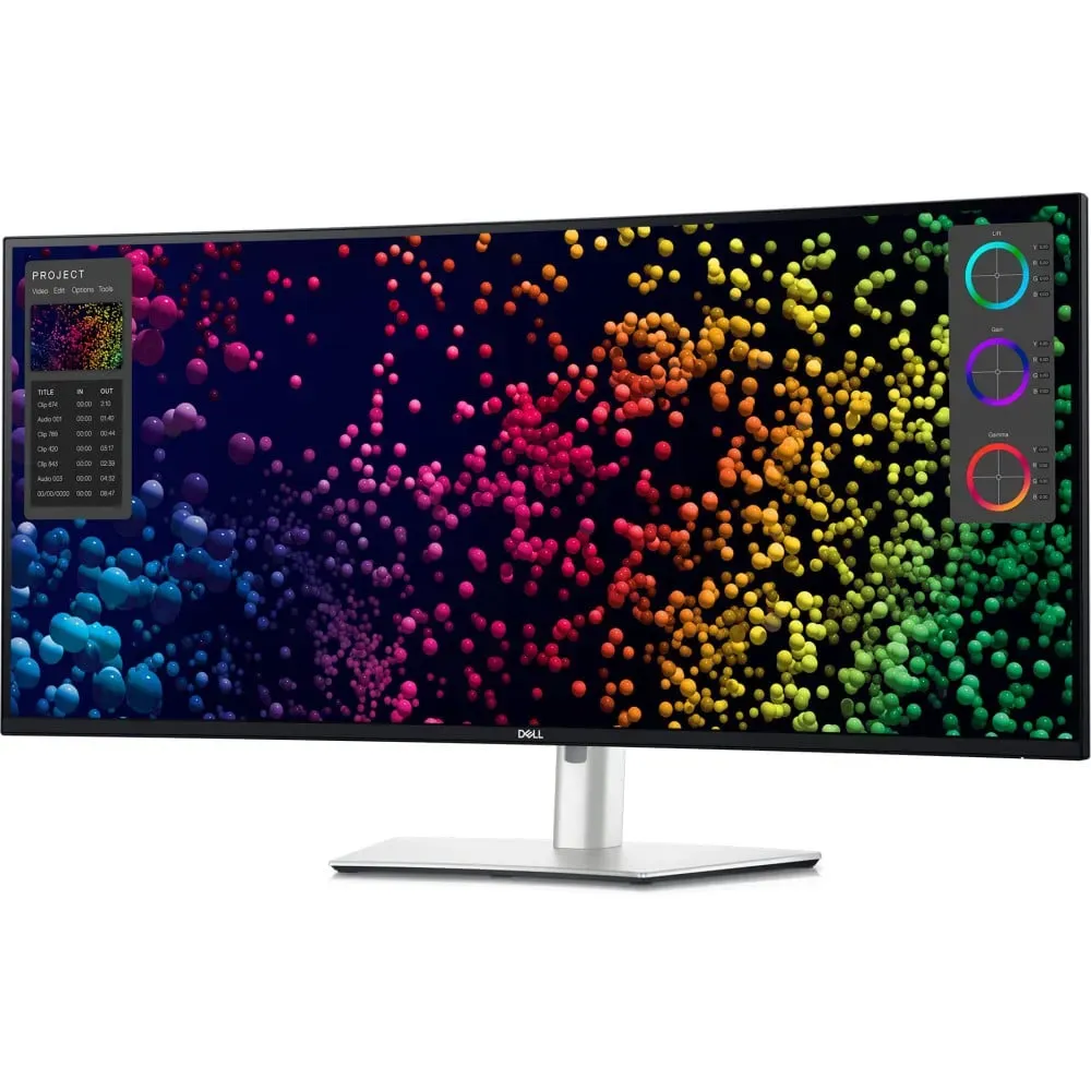 Monitor Dell UltraSharp 40 Curved Thunderbolt Hub U4025QW DELL-U4025QW - 39,7"/5120x2160 (UW5K)/120Hz/21:9/zakrzywiony/IPS/8 ms/USB-C/Srebrny
