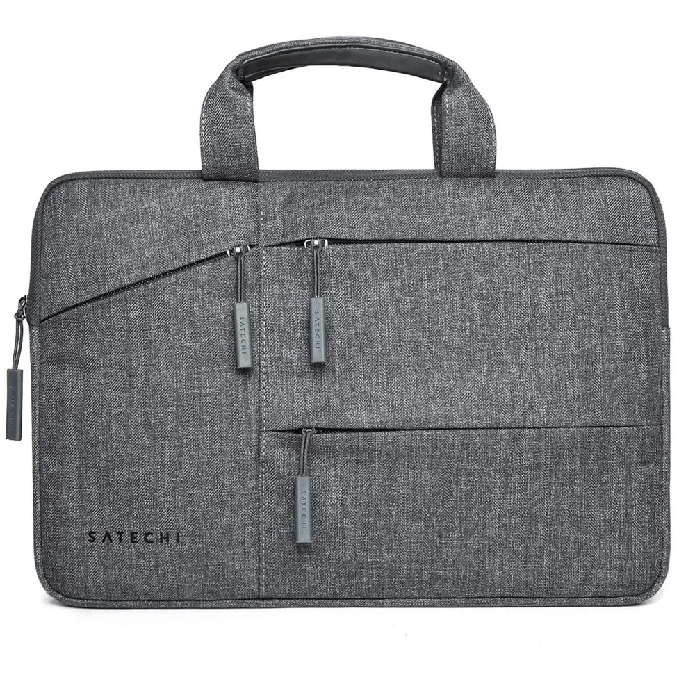 Torba na laptopa Satechi 16" Water-Resistant Laptop Carrying Case with Pockets ST-LTB15 - Nylon, Szara
