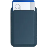 Portfel i podstawka Satechi Vegan-Leather Wallet Stand do iPhone z MagSafe ST-VLWB - Wegańska skóra, Niebieski
