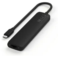 Replikator portów Satechi 7-in-1 USB-C Slim Multiport Adapter with Ethernet ST-P7SK - USB-C, 2x USB-A, HDMI, LAN, SD, Czarny