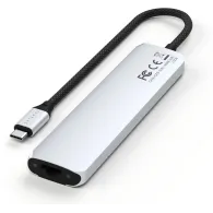Replikator portów Satechi 7-in-1 USB-C Slim Multiport Adapter with Ethernet ST-P7SS - USB-C, 2x USB-A, HDMI, LAN, SD, Srebrny