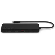 Replikator portów Satechi 13-in-1 USB-C Triple Display Multiport Adapter ST-P3D13K - USB-C, 2x USB-A, HDMI, LAN, SD, Czarny