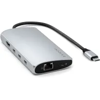 Replikator portów Satechi USB-C Multiport Adapter 8K With Ethernet V3 ST-P8KES - 3x USB-C 3.2, 1x USB-A 3.1, 1x HDMI, 1x RJ-45