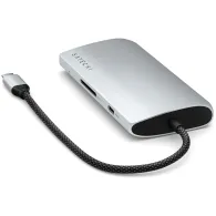 Replikator portów Satechi USB-C Multiport Adapter 8K With Ethernet V3 ST-P8KES - 3x USB-C 3.2, 1x USB-A 3.1, 1x HDMI, 1x RJ-45