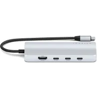 Replikator portów Satechi USB-C Multiport Adapter 8K With Ethernet V3 ST-P8KES - 3x USB-C 3.2, 1x USB-A 3.1, 1x HDMI, 1x RJ-45